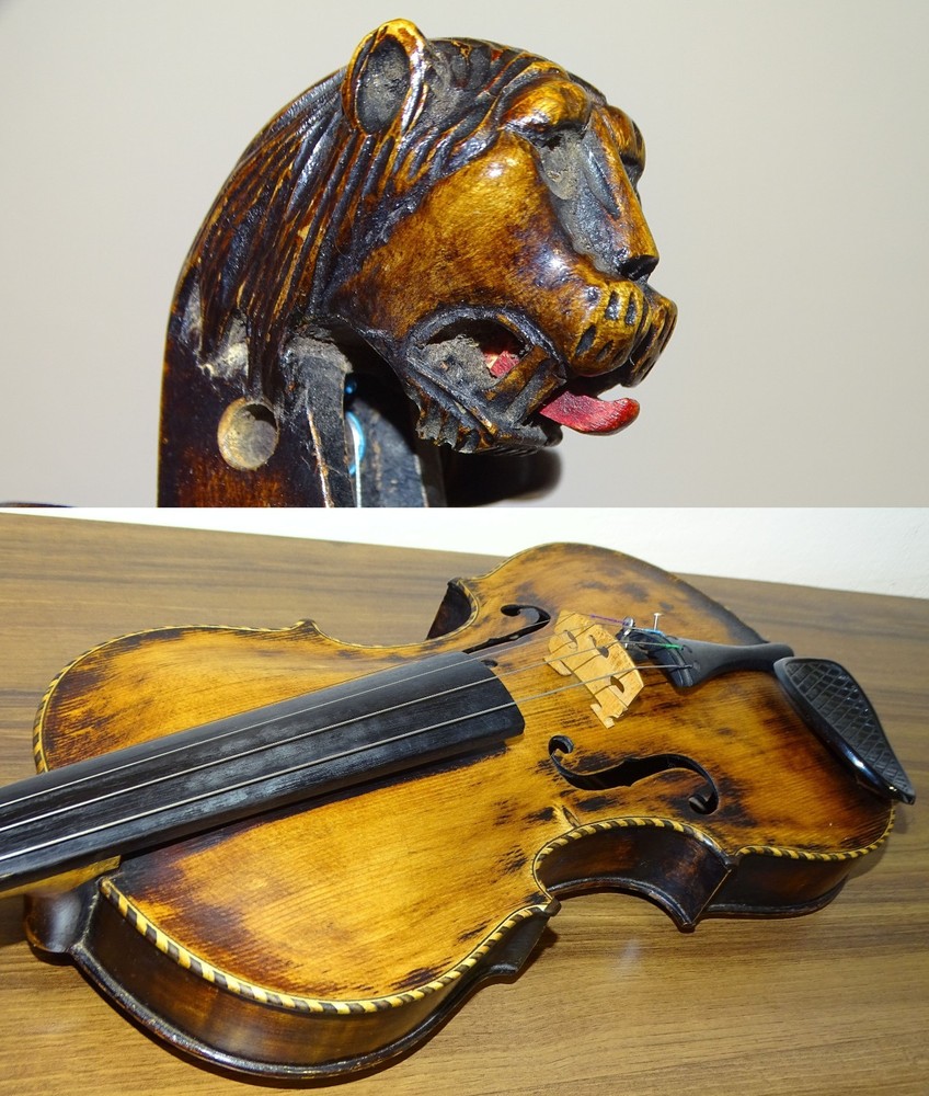 VIOLIN WITH CAT HEAD - model STAINER (Nr. 525)