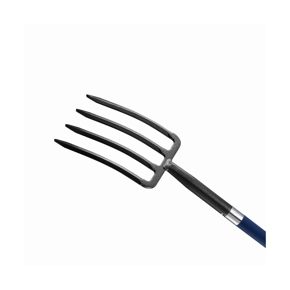 Mujocooker 4-Tine Spading Digging Fork, Garden Digging Spading Fork Forged St...