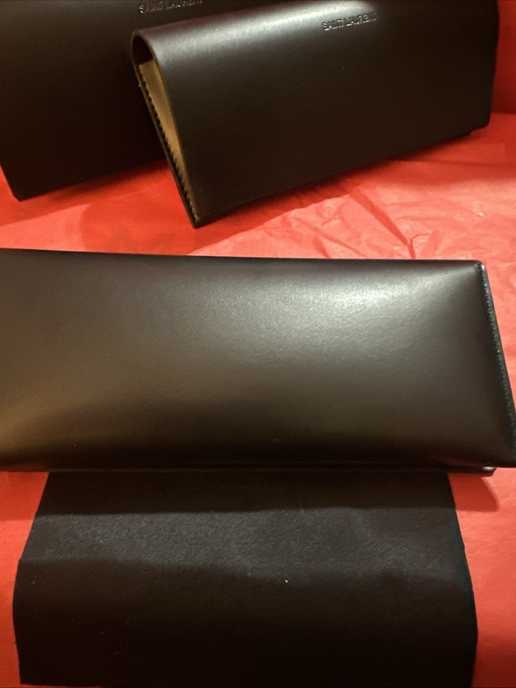 Authentic Saint Laurent Eyewear Case W/ Cloth.