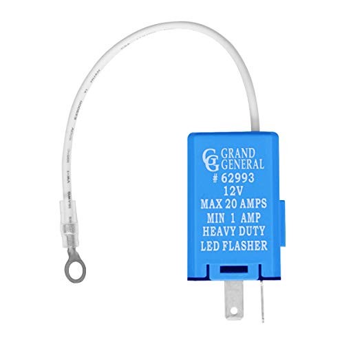 62993 Electronic Flasher (Rectangle, 2Pin with Ground, 12V, 20Amp)