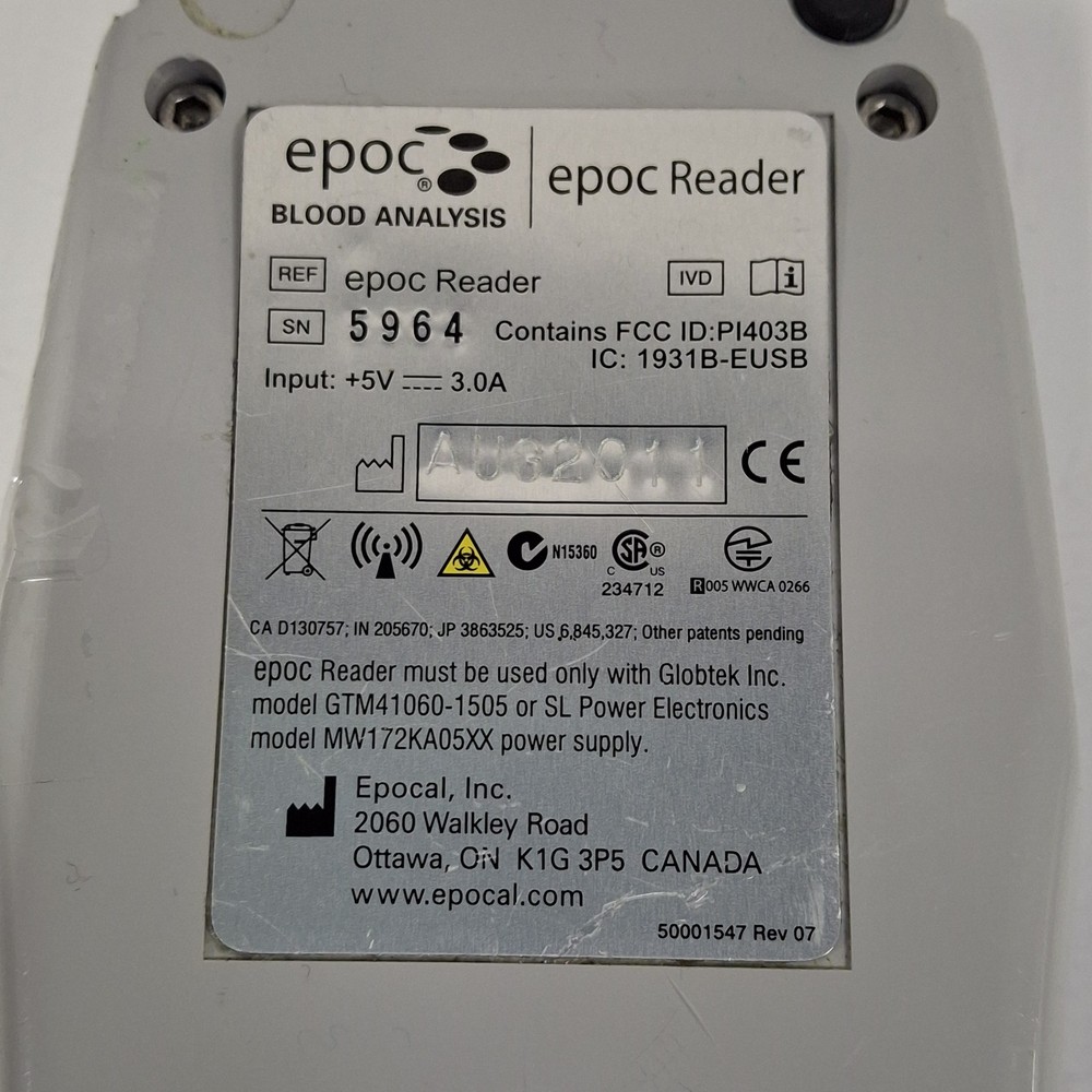 Epocal, Inc Epoc Reader Base