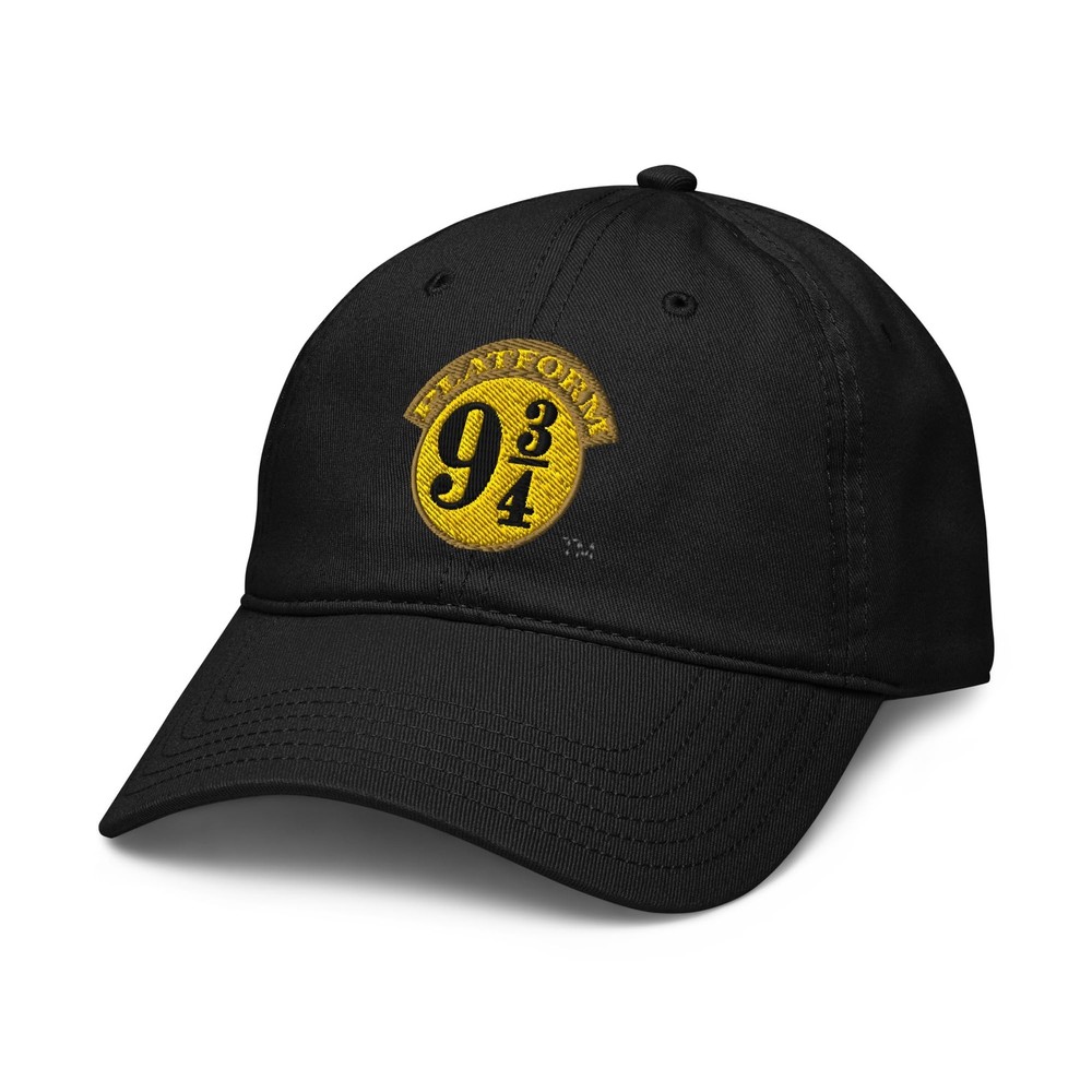 Platform 9 & 3/4 Simple Logo Adjustable Baseball Hat One Size Black