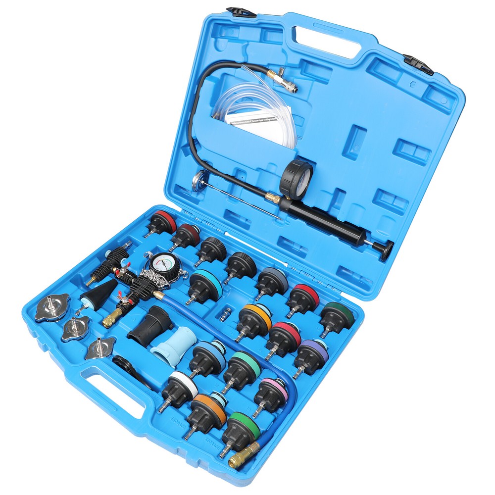 28 PCS Radiator Pressure Tester Vacuum-Type Cooling System Refill Kit