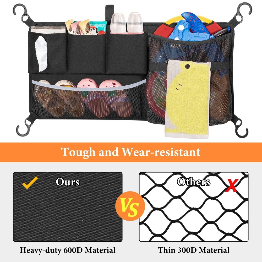 Stroller Wagon Cargo Net, Wagon Accessories Organizer Compatible with WONDERF...