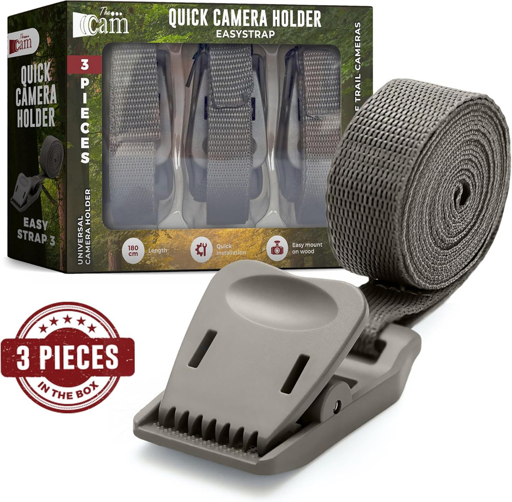 Quick Camera Holder EasyStrap-3, Premium 3 Pack Trail Camera Straps,Game Camera