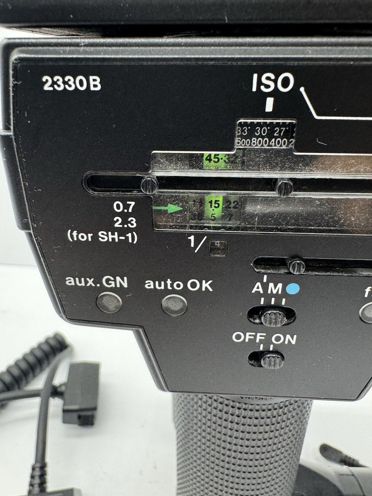 Sunpak Auto 622 Pro System Flash w/ Handle & Cord SH-1 Tested Working