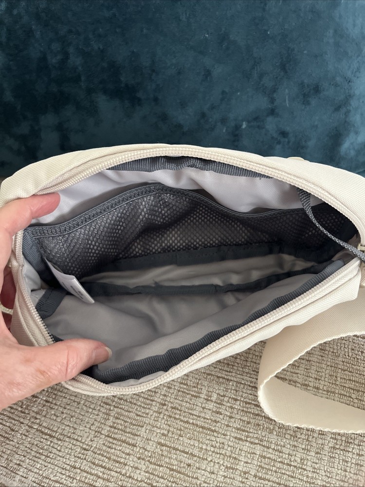 Adidas Cream Belt Bag with Adjustable Strap
