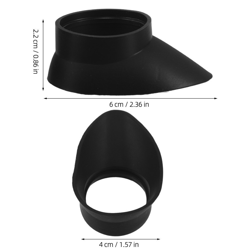 2 Pcs Rubber Eyepiece Covers for Telescope Microscope Lens Shield Protector
