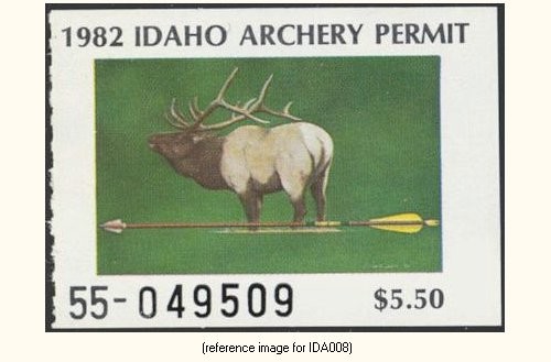D2K Idaho Archery 1982 $5.50