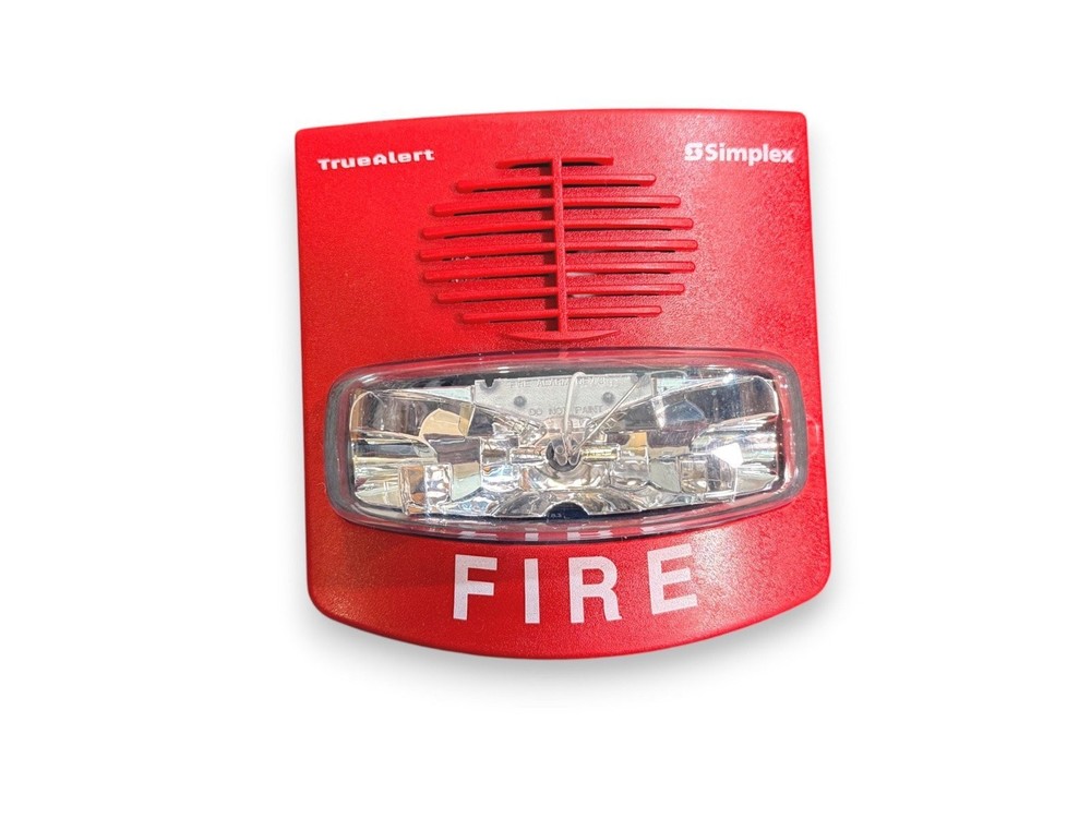 Simplex 4903-9425 Fire Alarm Horn Strobe A/V Wall Red