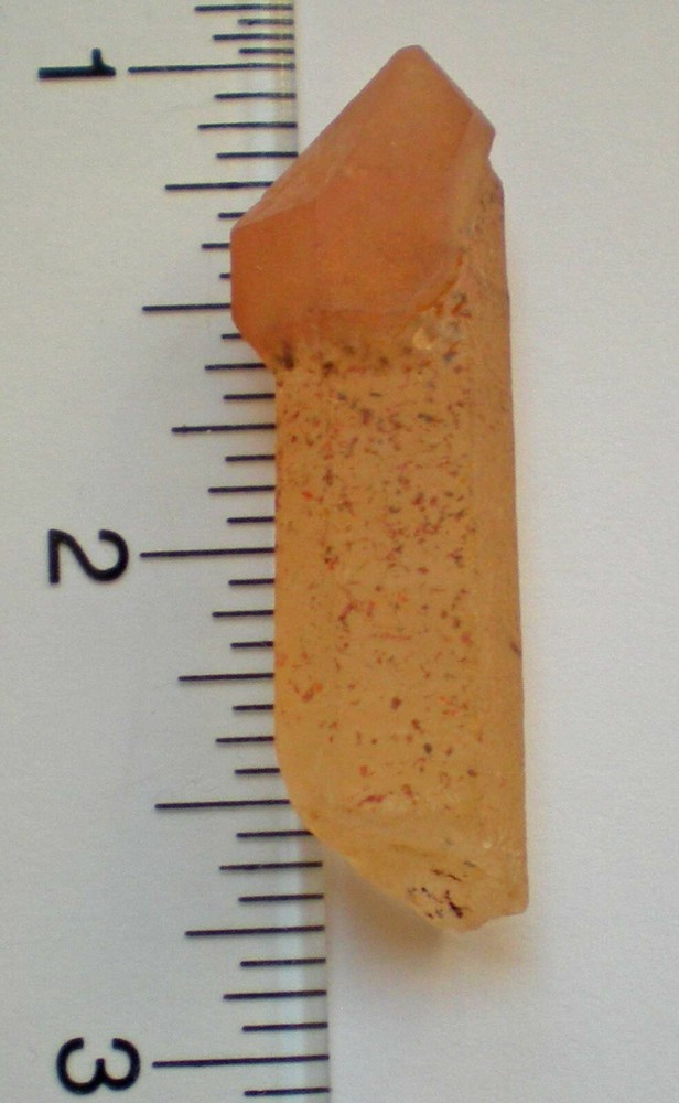 Red Fire Lepidochrocite in Quartz Scepter Crystal Madagascar r808a