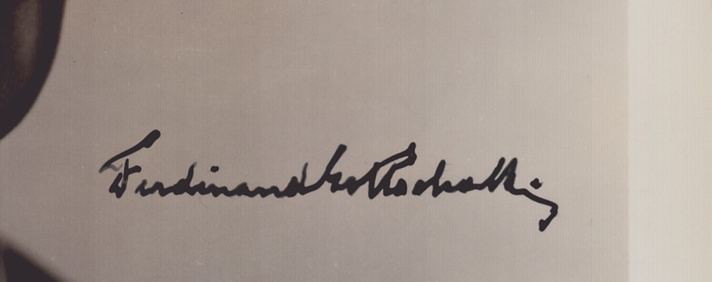 FERDINAND GOTTSCHALK - PHOTOGRAPH SIGNED CIRCA 1935