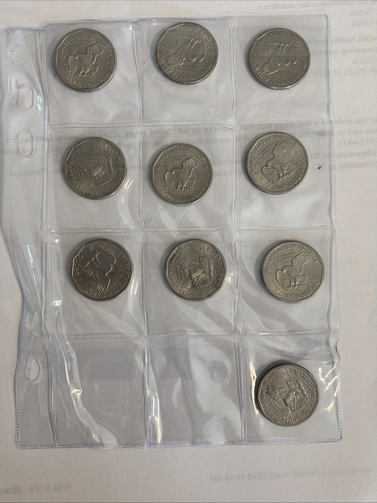 21 - Different Susan B Anthony Dollar Coins D&P. Mints