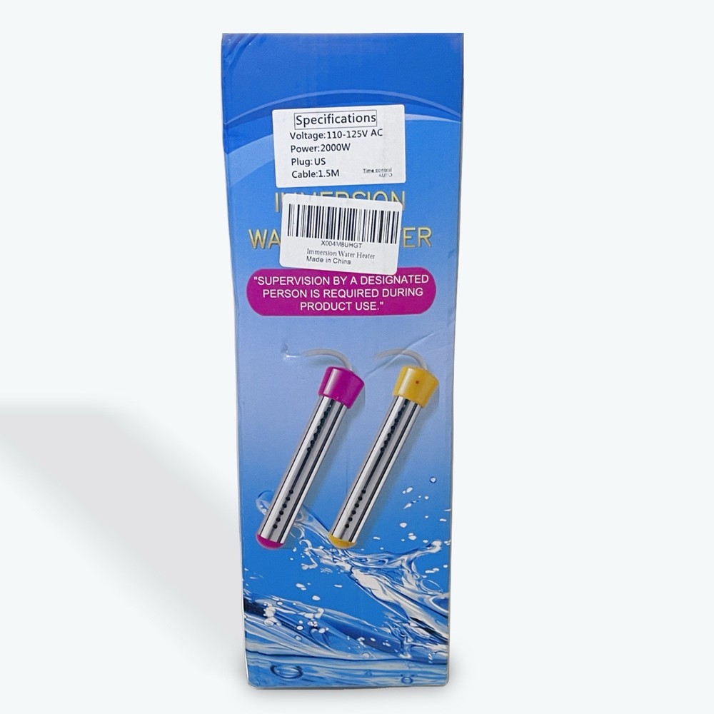 2000W Immersion Water Heater 110-125V Portable Electric Fast Heat - New