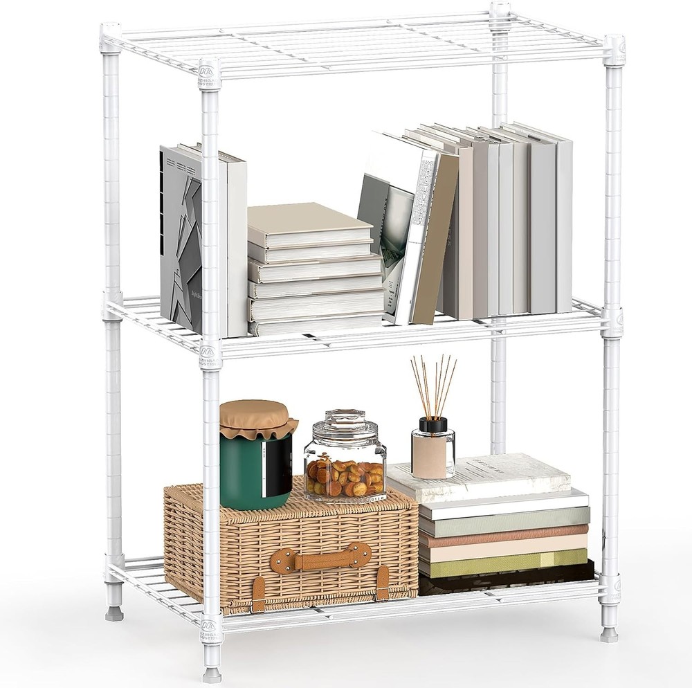 Adjustable 450 lbs Capacity Wire Shelving Unit - Essential Storage Solution