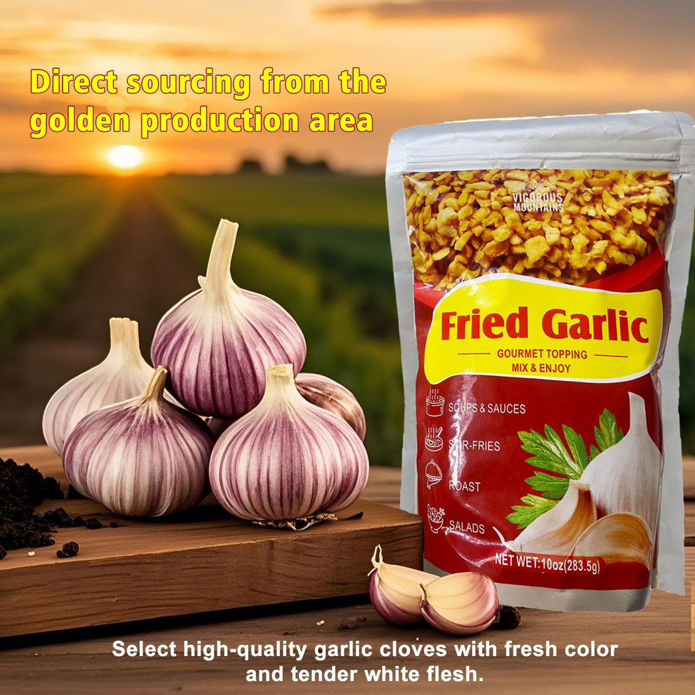 VIGOROUS MOUNTAINS Crispy Fried Garlic 10 Oz