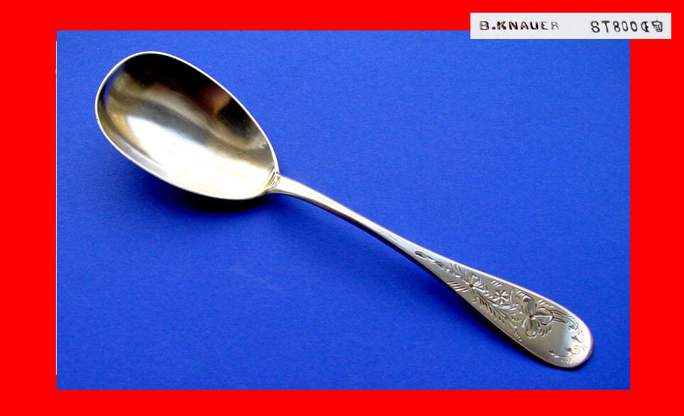 Beautiful Serving Spoon, B. KNAUER, 800 Silver A482