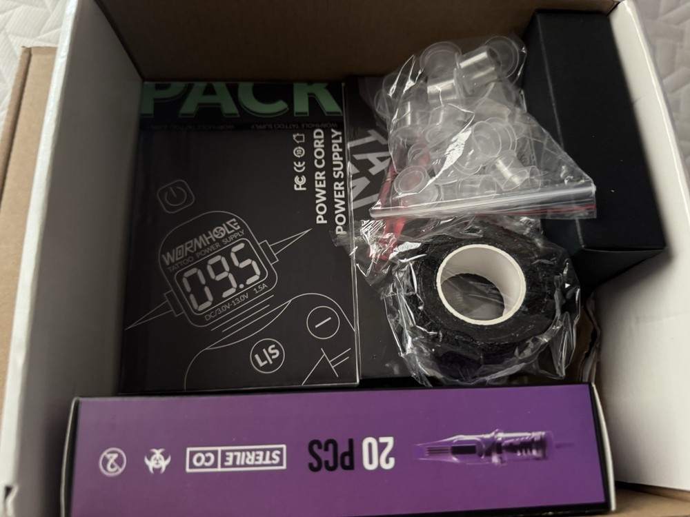Wormhole Tattoo Machine Starter Kit with Extras
