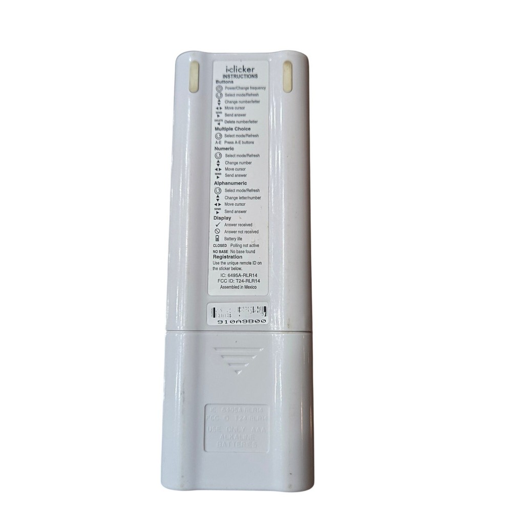 iClicker 2 Student Remote, a classroom response device