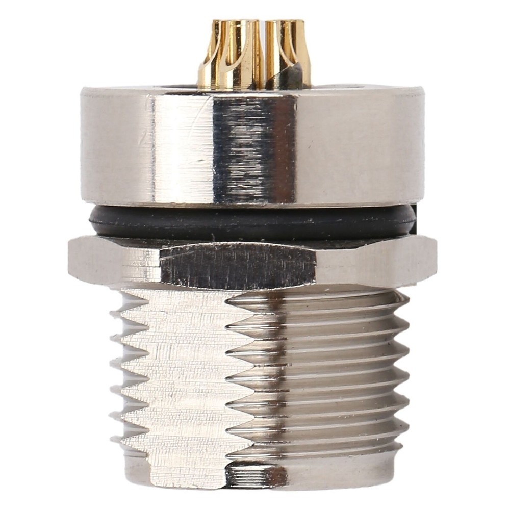 M8FS5 Panel Mounted Socket M8 IP67 Waterproof Connector 5pin Plug Adapter