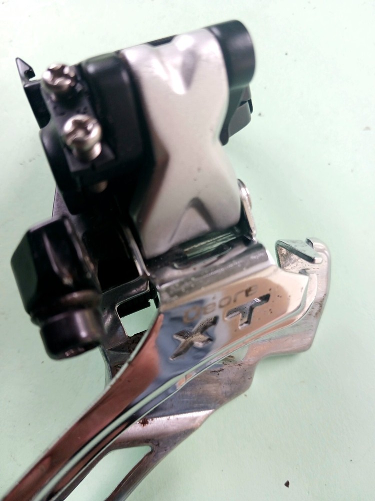 Shimano XT Deore Triple Front Derailleur 34.9mm Top Bottom Dual Pull