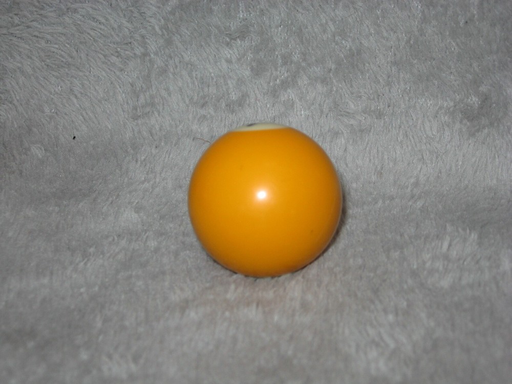 Mini Pool Ball #1 Yellow Solid 1.5" Diameter Miniature Billiard Replacement