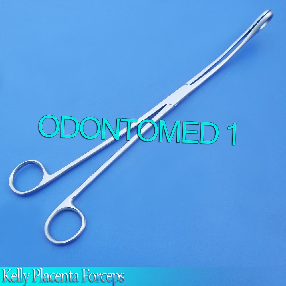 Kelly Placenta Sponge Forceps 12.5" Surgical Instruments