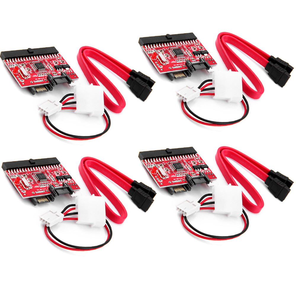 4PC IDE TO Serial ATA SATA Interface Hard Drive HDD Adapter Converter W/ Cable