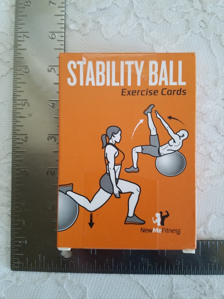 NEWME STABILITY BALL EXERCISE CARDS