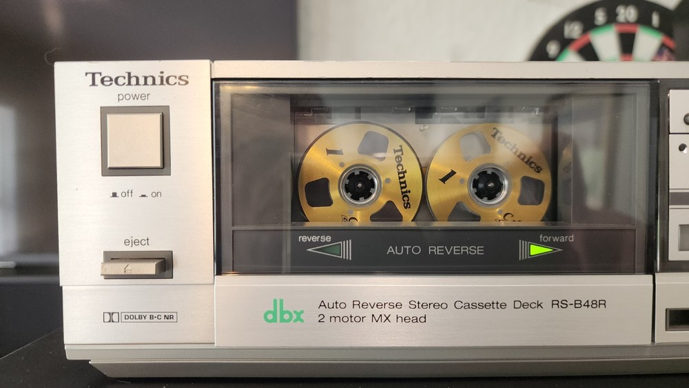 💥Technics RS-B48R Stereo Cassette Deck. Tested For Playback FFWD & REW Video 💥