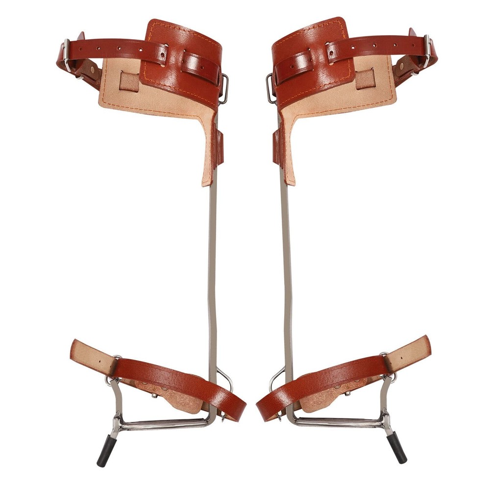 Adjustable Tree Climbing Spike Set Pole Climbing Spurs Tool Climber Strap Gaffs
