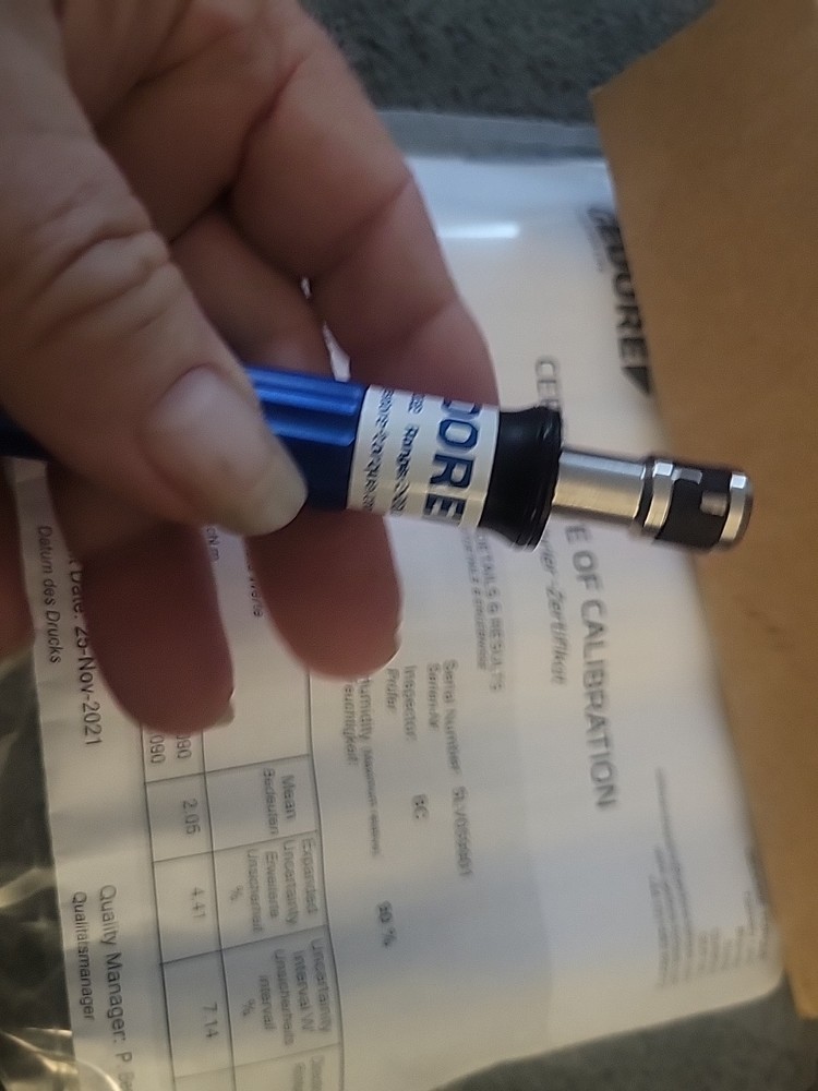 GEDORE TLS0022 Blue Preset Torque Screwdriver