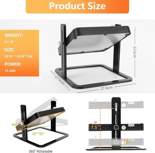 Brooder Heater for Chicks – 10.8" Radiant Heat Plate with Adjustable Height &