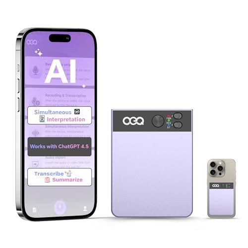 AI Smart Recorder with Simultaneous Interpretation & Real Purple