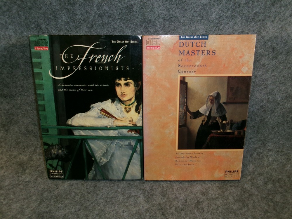 Phillips CD-I - Interactive 2-Pack Great Art Series - Great Condition