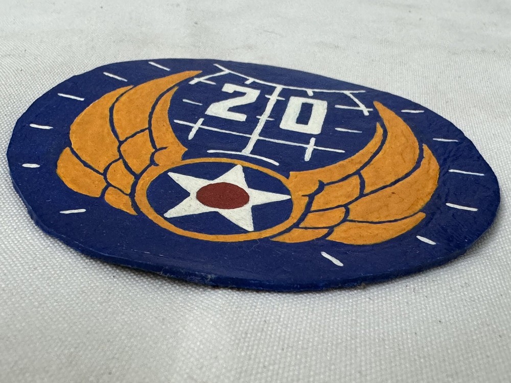 WW2 20th Air Force Painted Leather Patch