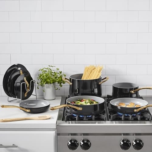 CUISINART CULINARY CERAMIC COOKWARE SET, 10 PIECE KITCHEN - Scratch & Dent