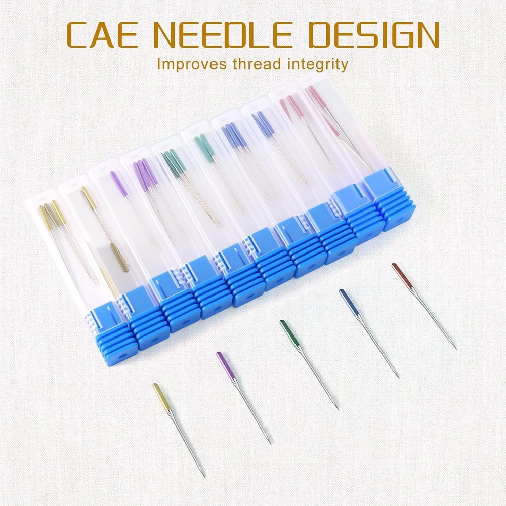 30 PCS Universal Sewing Machine Needles, Compatible with Singer, Brother and...