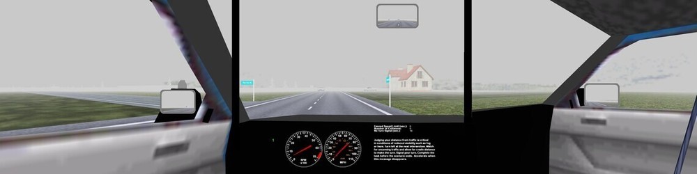 Pro Driving Simulator Software for Training and Testing - 3 Monitor