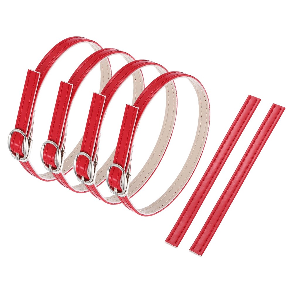 2 Pair Replacement Ankle Strap for Heels Shoe Band, Red