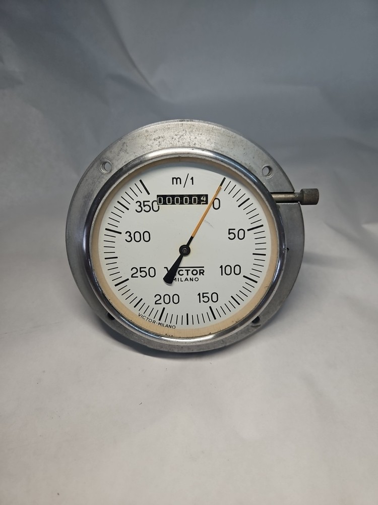 Vintage Victor Milano Tachometer Gauge With Counter