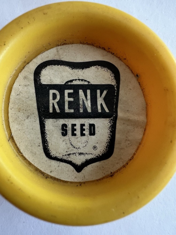 Vintage Yellow Plastic Yo-Yo RENK SEED Advertisement