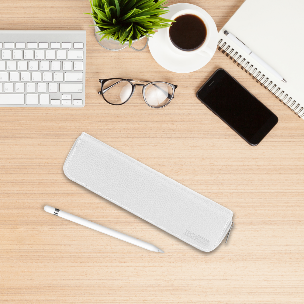 TechMatte Apple Pencil Case for Apple Pencil / Accessories (White)