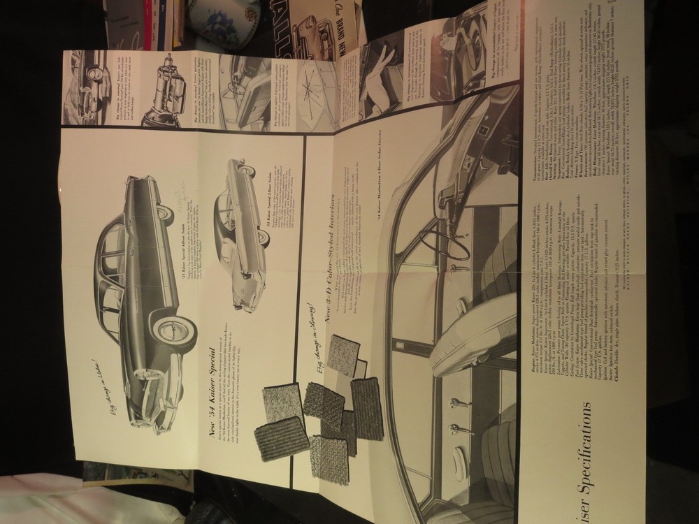 1952 Kaiser Auto Fold-out Brochure
