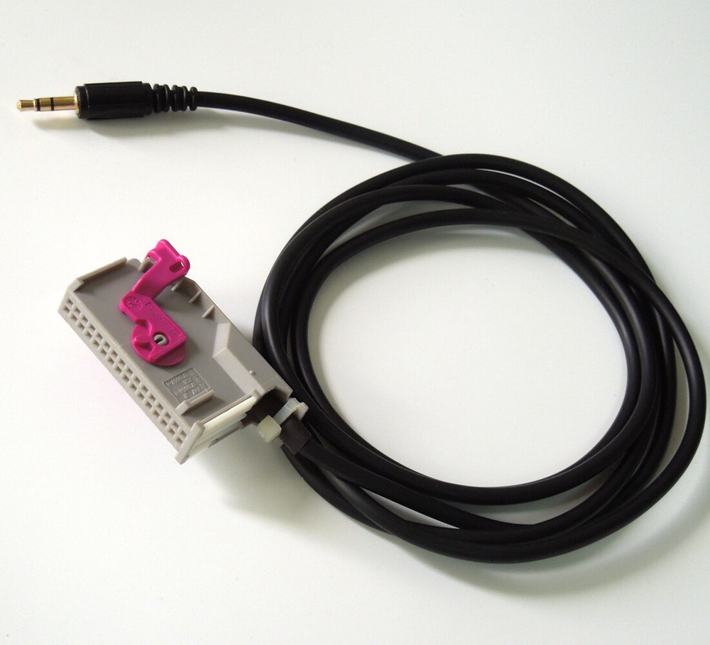 Car RNS-E Navigation Plus Aux Input Adaptor 32-Pin Cable For Audi A3 A4 A6 A8 TT