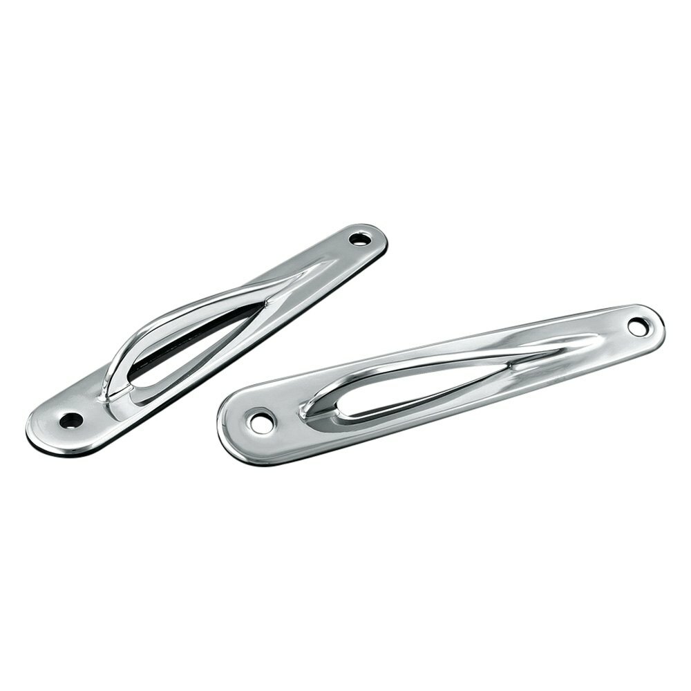 Chrome Front Fork Teardrop Custom Tie-Down Bracket Steel For Harley Road King