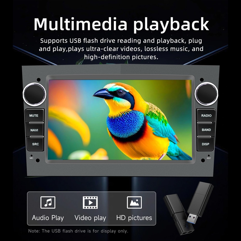 CarPlay Android Auto Android 15 4+64G 7"Screen For Opel Combo 2000,2004-2010