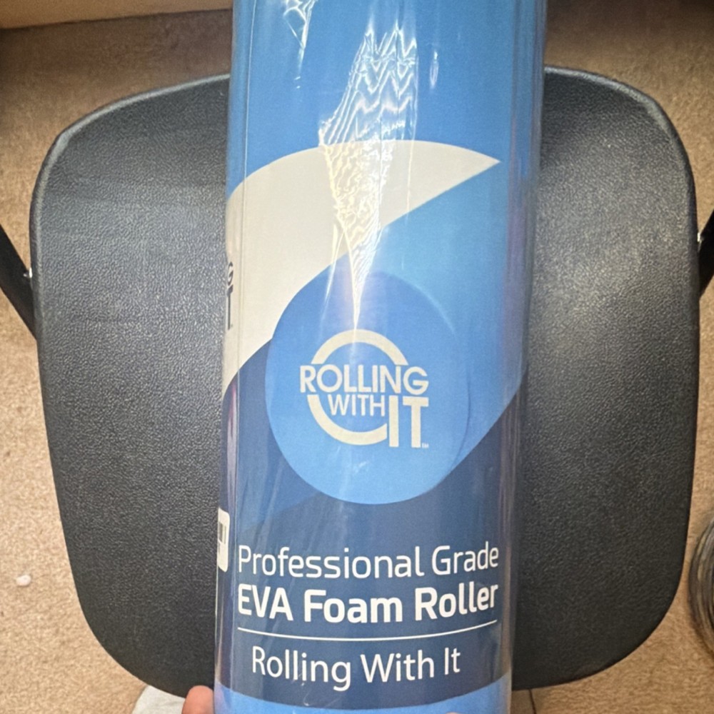 Rolling With It Professional Grade Foam Roller EVA Foam, Blue