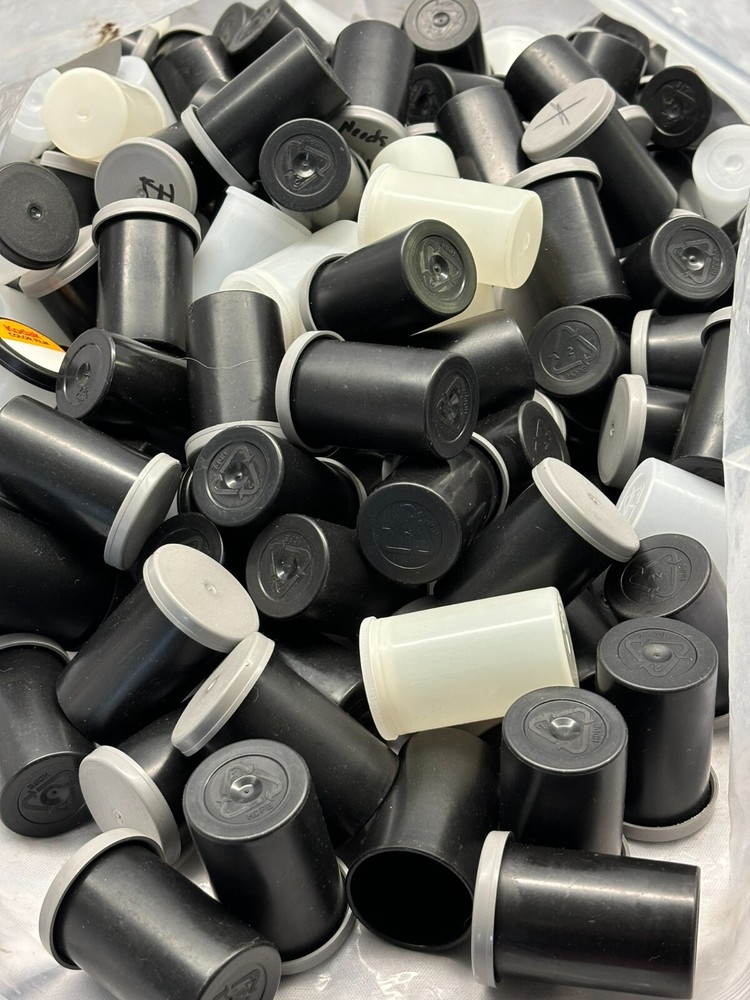 175 Empty 35mm Plastic Containers w/Lids