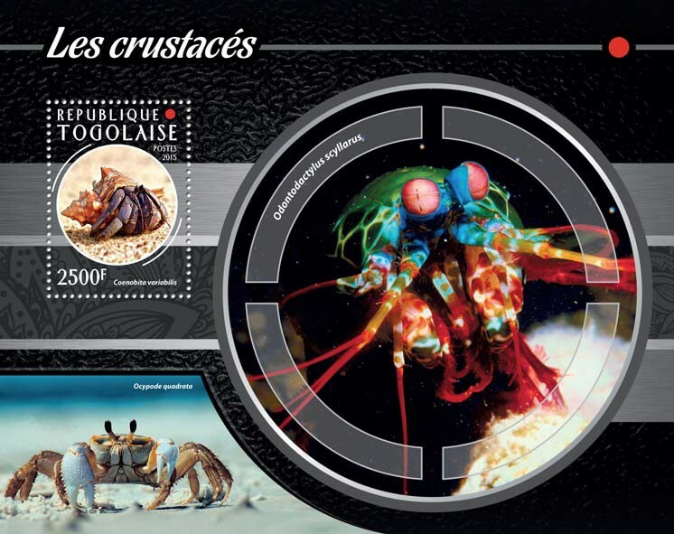 2015 TOGO MNH. CRUSTACEANS    Y&T Code: 995  |  Michel Code: 6638 / Bl.1143